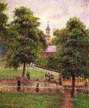 Iglesia en Kew 1892 Camille Pissarro Pinturas al óleo